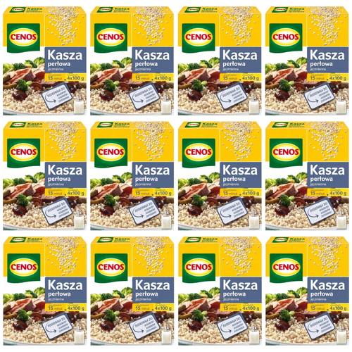 Cenos Kasza jęczmienna perłowa 400 g (4 torebki) x 12 sztuk na Arena.pl
