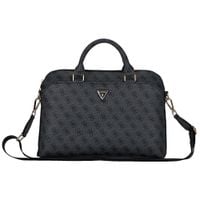 torba guess 4g zipper pocket triangle    logo 15 czarny