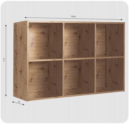 Regał półka organizer pojemnik stojak na płyty winylowe segregatory Cubo 5 na Arena.pl