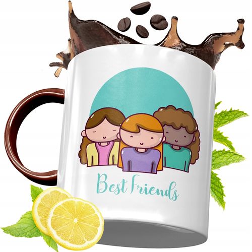 Kubek Bordowy Dla Przyjaciela Na Urodziny Prezent Z Nadrukiem Ze Zdjęciem na Arena.pl