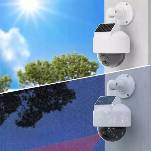 ATRAPA KAMERY KOPUŁKOWA OBROTOWA 360 MONITORING SOLARNA DIODA LED na Arena.pl