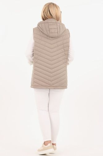 KAMIZELKA PIKOWANA DAMSKA PRZEJŚCIOWA DUŻE ROZMIARY BEZRĘKAWNIK Z KAPTUREM na Arena.pl