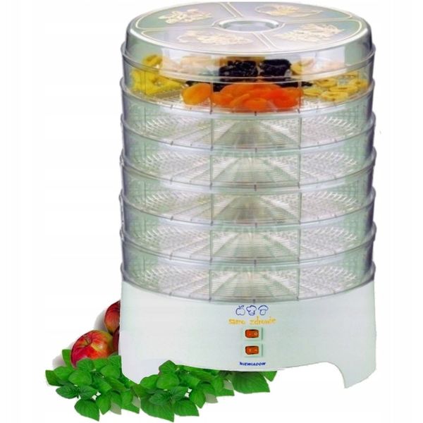 Suszarka Do Grzybów Owoców NIEWIADÓW 970.02 PS 500W +GRATIS Nożyk 17 litrów zdjęcie 4