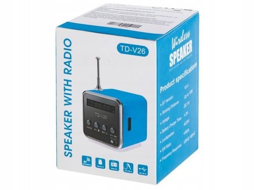 Przenośne radio FM akumulatorowe kuchenne LED z głośnikiem + bluetooth na Arena.pl