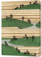 Obraz 70x100cm Landscape, Bijutsukai Japoński Vintage do Salonu