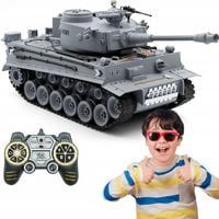 CZOŁG Zdalnie sterowany TIGER Strzela Na pilota Dymi Na kulki Duży 1:18