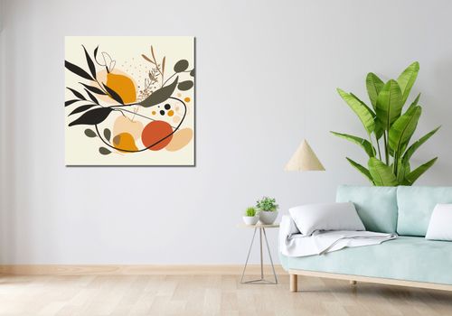 Obraz 90x90cm Botaniczny Wir na Arena.pl