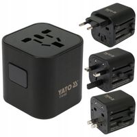 YATO ADAPTER SIECIOWY PODRÓŻNY WTYCZKA PRZEJŚCIÓWKA USA UK CHINA EU PL