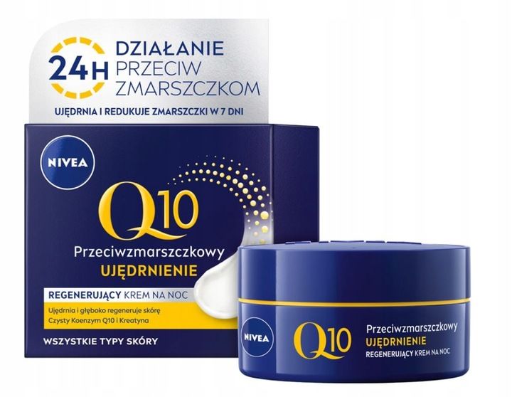 NIVEA Q10 Krem przeciwzmarszczkowy dzień noc SPF15 50ml x2 + Pod oczy 15ml zdjęcie 4