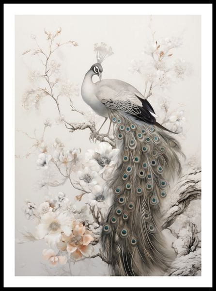 Plakat 50x70cm Pawia Gracja zdjęcie 3