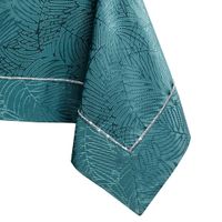 Obrus Plamoodporny GAIA Mankiet + Lamówka 110x110 Morski AmeliaHome