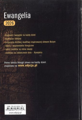 Ewangelia 2026 Droga Prawda i Życie - duży format oprawa twarda z tasiemką na Arena.pl