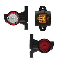 Lampa biało-czerwono-pamarańczowa LED gabarytowa LEWA Daf Man Iveco Scania