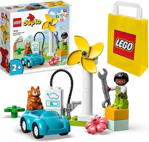 LEGO DUPLO 10985 Turbina wiatrowa i samochód dla dzieci 2+ prezent torba na Arena.pl