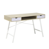 Biurko 120 x 48 cm jasne drewno CLARITA