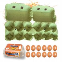 Wytłaczanki na 6 jaj z etykietą - 150 szt. resztki serii