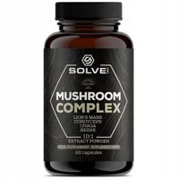 Mushroom Complex 60caps SOLVE LABS Soplówka, Chaga, Reishi, Cordyceps