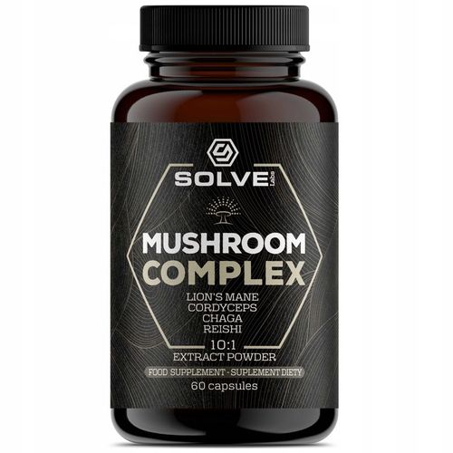 Mushroom Complex 60caps SOLVE LABS Soplówka, Chaga, Reishi, Cordyceps na Arena.pl