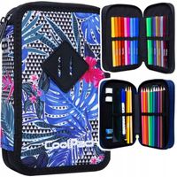 DWUKOMOROWY PIÓRNIK SZKOLNY COOLPACK Z WYPOSAŻENIEM JUMPER 2 HIBISKUS