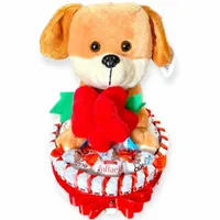 Tort z Kinderków maskotka Pies Prezent Upominek na Urodziny Dzień Dziecka