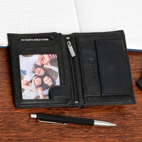 Zestaw męski skórzany portfel pasek duży Beltimore na Arena.pl