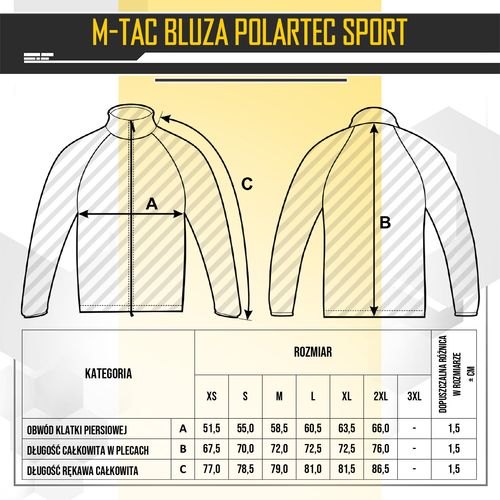 Bluza Delta Polartec M-Tac XS czarny na Arena.pl