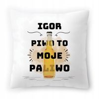 Poduszka Dla Igora Na Urodziny Ze Zdjęciem Na Prezent Biała 40X40 Cm