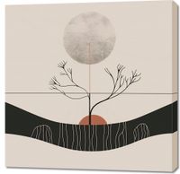 Obraz 90x90cm Zimowy Księżyc