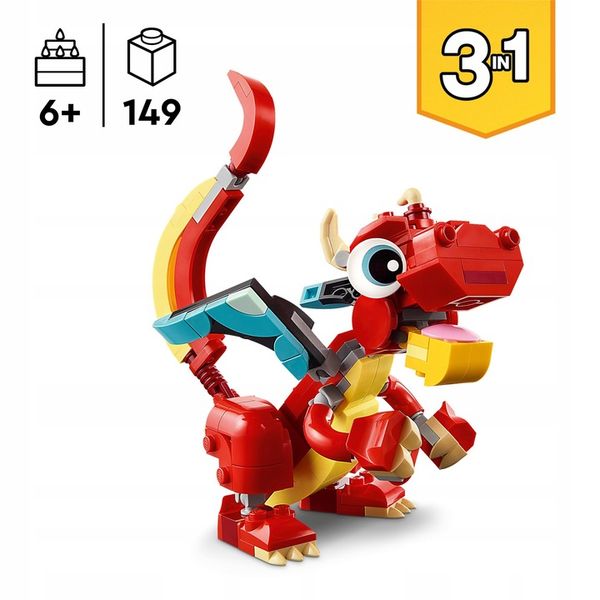 LEGO Creator Czerwony smok 31145 zdjęcie 4
