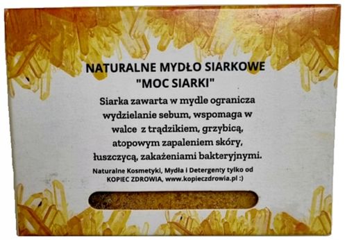 Mydło SIARKOWE 100% naturalne do ciała twarzy PIELĘGNACJA w kostce 130g na Arena.pl