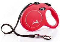 Smycz automatyczna dla psa z blokadą Flexi New Classic taśma L 5m czerwona