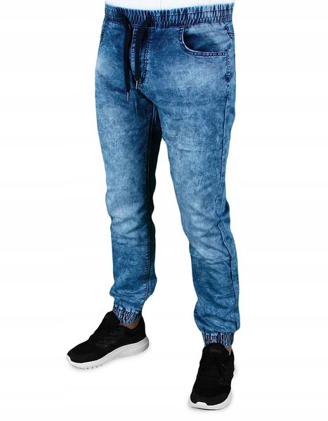 SPODNIE MĘSKIE JOGGER JEANS W35 ROZMIAR XL zdjęcie 2