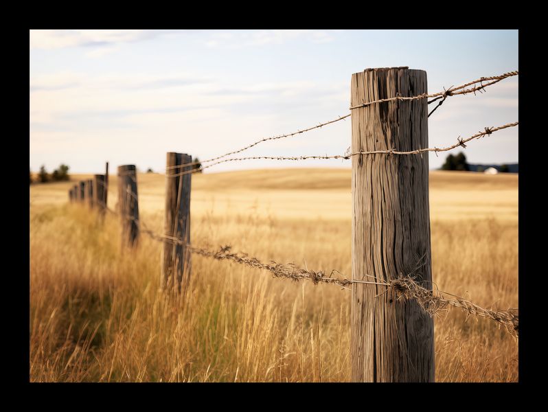 Plakat 18x13cm Płot na Polu zdjęcie 2