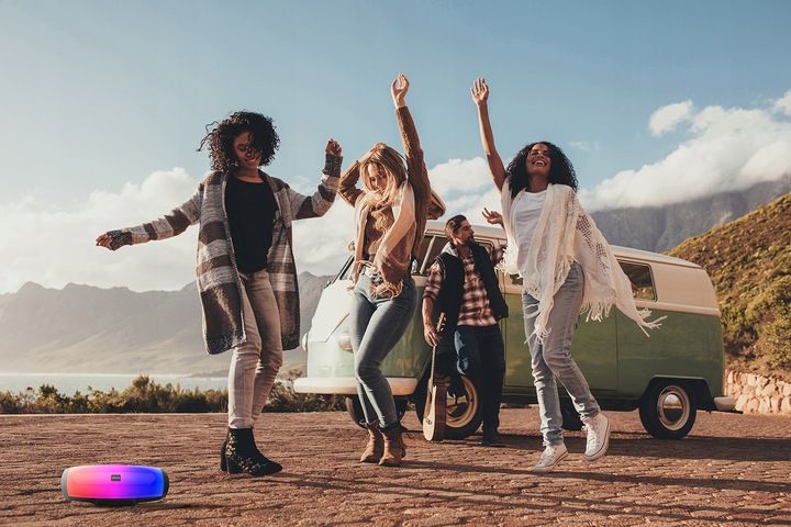 Głośnik Bluetooth Bezprzewodowy SMUVE Aura TWS USB FM XBass + LCD RGB zdjęcie 4