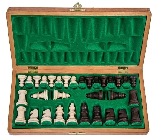 SQUARE Szachy drewniane MAGNETYCZNE Basic - 265 mm zdjęcie 4