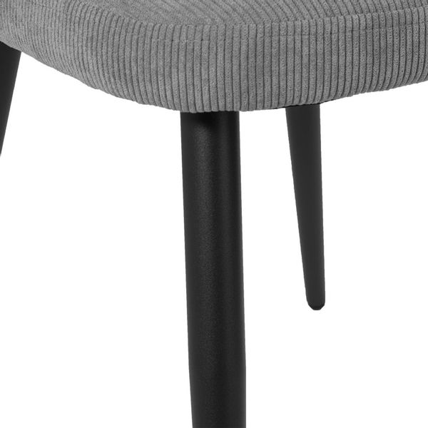 Krzesło Krosby Sztruks grafitowe zdjęcie 7