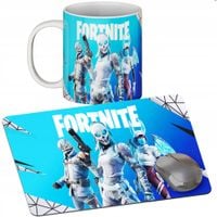 ZESTAW KUBEK + PODKŁADKA - FORTNITE BATTLE ROYALE- PREZENT WIELE WZORÓW+ IM