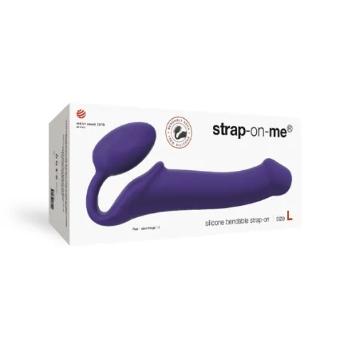 strap-on-me bendable strap-on l fioletowy silikonowy model anatomiczny na Arena.pl