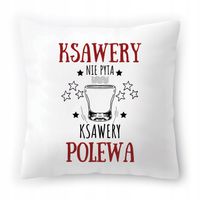 Poduszka Dla Ksawerego Na Urodziny Ze Zdjęciem Na Prezent Biała 40X40 Cm