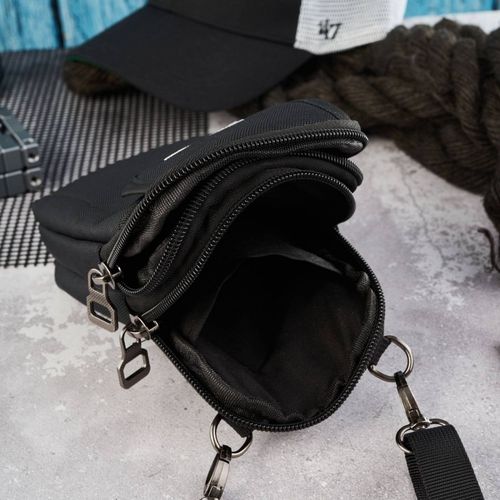 męska saszetka na ramie z cordury czarna  sp-03-bl na Arena.pl