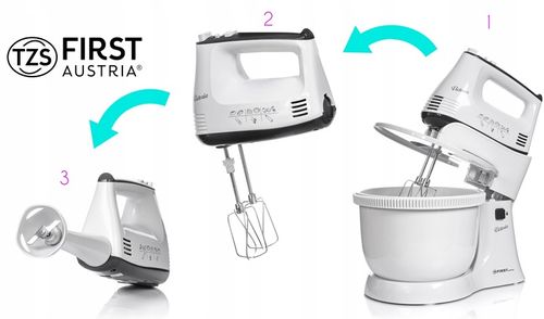 MIKSER z misą obrotową i blender 2w1 FIRST AUSTRIA na Arena.pl