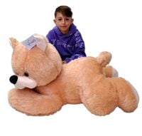 MASKOTKA WIELKI DUŻY PLUSZOWY OGROMNY MIŚ GIGANT LEŻĄCY PRZYTULANKA PLUSZAK