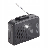 ODTWARZACZ KASETOWY PRZENOŚNY WALKMAN AM FM CZARNY