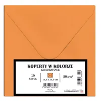 Koperty Kwadratowe, Pomarańczowe (10 Sztuk)