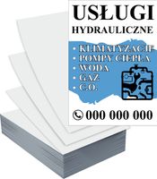 Ulotki A5 100szt reklamowe firmowe USŁUGI HYDRAULICZNE nazwa firmy