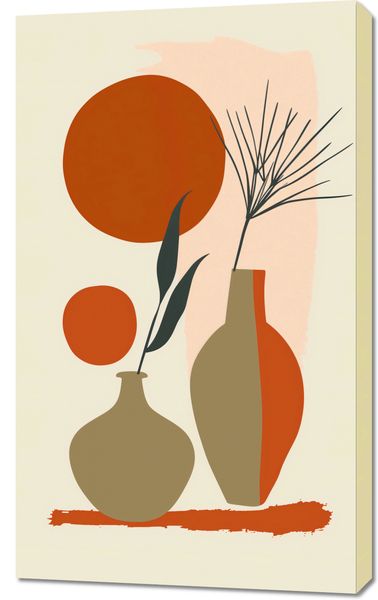 Obraz 60x100cm Wazy w Czerwieni zdjęcie 1
