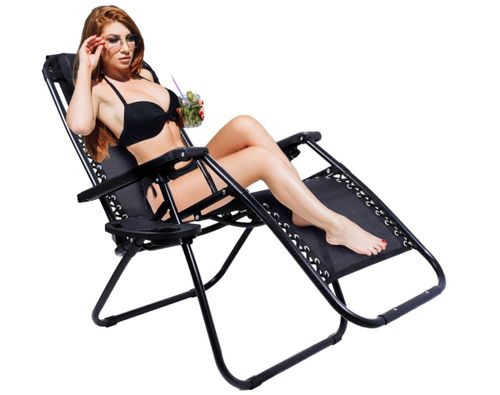 Leżak ogrodowy Orion Zero Gravity czarny na Arena.pl