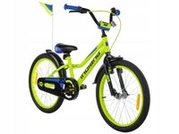 Rower dziecięcy INDIANA Rock Kid 20 cali dla chłopca Limonkowy