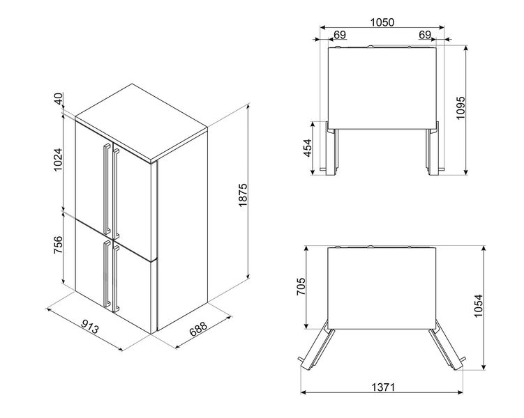 Chłodziarko-zamrażarka SMEG FQ960BL5 zdjęcie 3