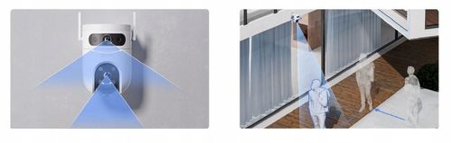 Kamera Obrotowa WiFi 2 x 5Mpx Dual LENS H9C 5MP+5MP EZVIZ 2w1 Autotracking na Arena.pl